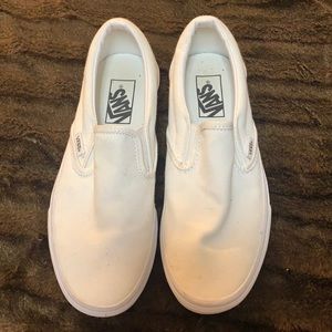 White Vans Size 8